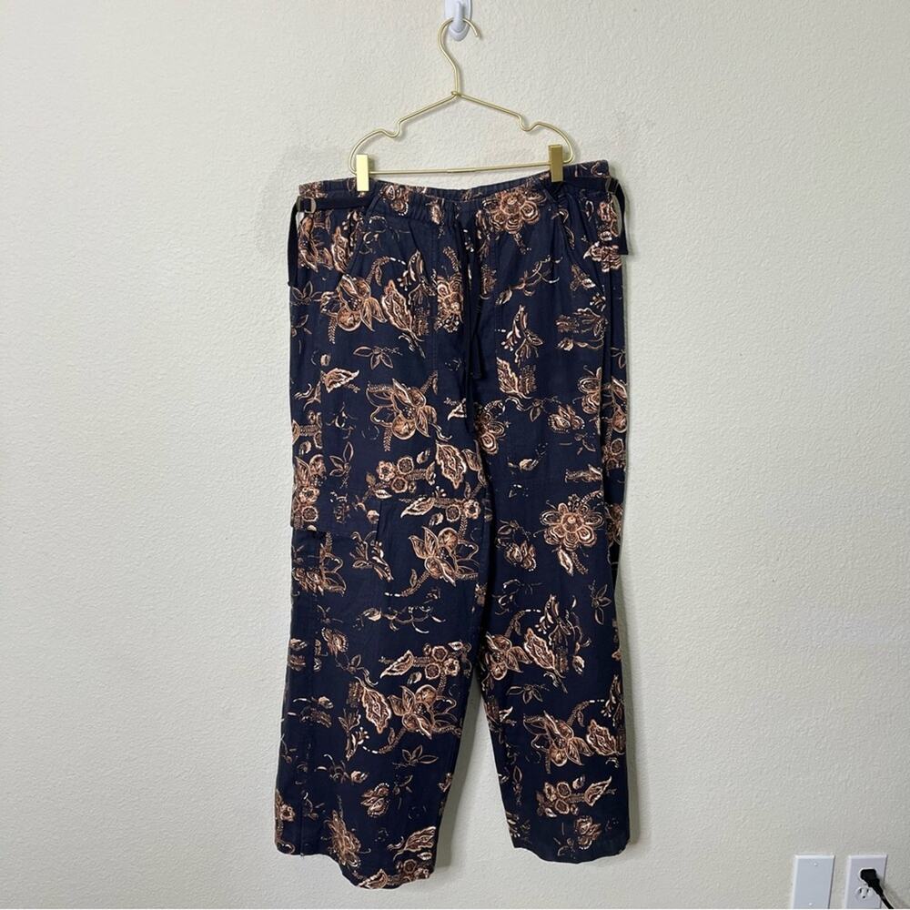 Anthropologie Pilcro Beach‎ Cargo Linen Pants Womens Size L - Picture 4 of 9
